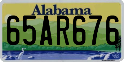AL license plate 65AR676