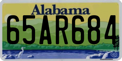 AL license plate 65AR684