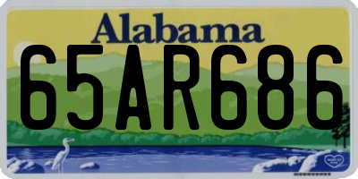AL license plate 65AR686