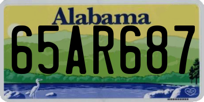 AL license plate 65AR687
