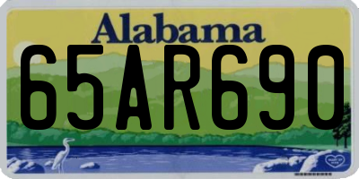 AL license plate 65AR690