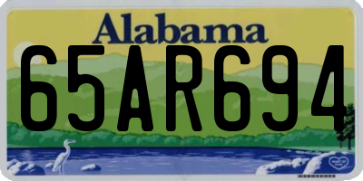 AL license plate 65AR694