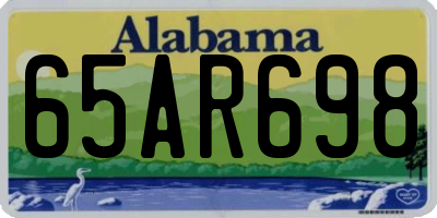 AL license plate 65AR698