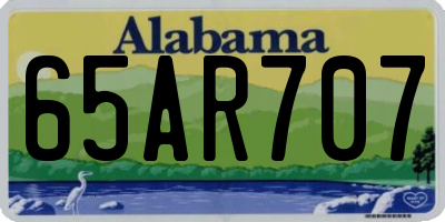 AL license plate 65AR707