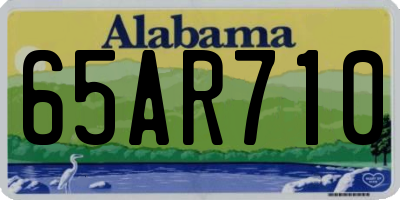 AL license plate 65AR710