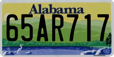 AL license plate 65AR717