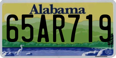 AL license plate 65AR719