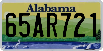 AL license plate 65AR721
