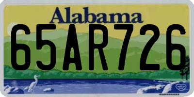 AL license plate 65AR726