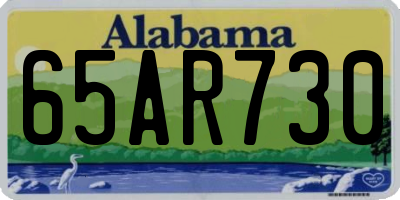 AL license plate 65AR730
