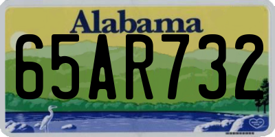 AL license plate 65AR732