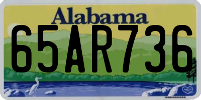 AL license plate 65AR736