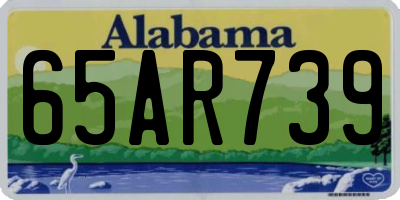 AL license plate 65AR739