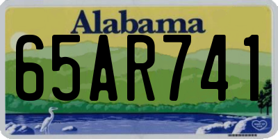 AL license plate 65AR741