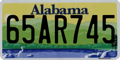 AL license plate 65AR745
