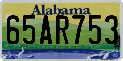 AL license plate 65AR753