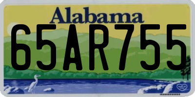 AL license plate 65AR755
