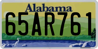 AL license plate 65AR761