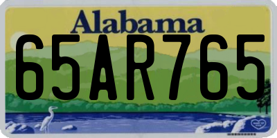 AL license plate 65AR765