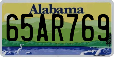 AL license plate 65AR769