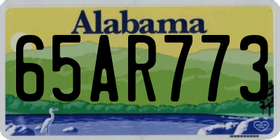 AL license plate 65AR773