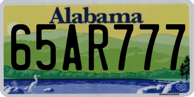 AL license plate 65AR777