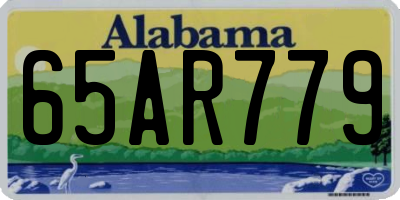 AL license plate 65AR779