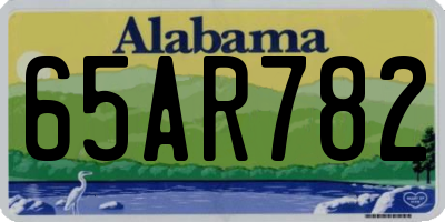 AL license plate 65AR782