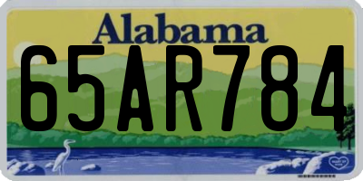 AL license plate 65AR784