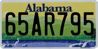 AL license plate 65AR795