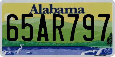 AL license plate 65AR797