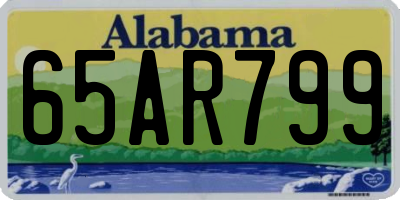 AL license plate 65AR799