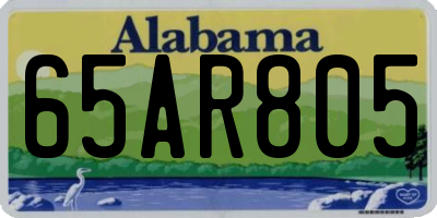 AL license plate 65AR805