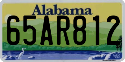 AL license plate 65AR812