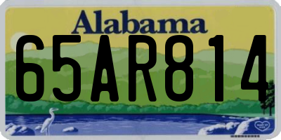 AL license plate 65AR814