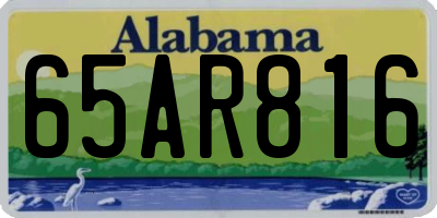 AL license plate 65AR816