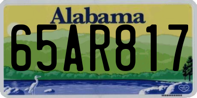 AL license plate 65AR817