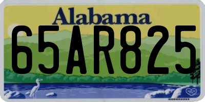 AL license plate 65AR825