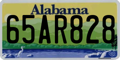AL license plate 65AR828