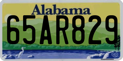 AL license plate 65AR829