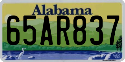 AL license plate 65AR837