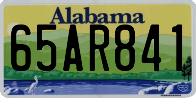 AL license plate 65AR841