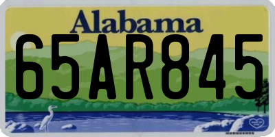 AL license plate 65AR845