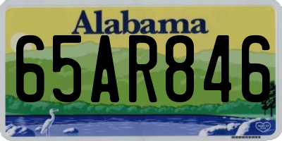 AL license plate 65AR846
