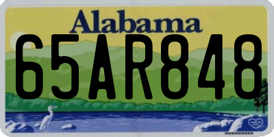 AL license plate 65AR848