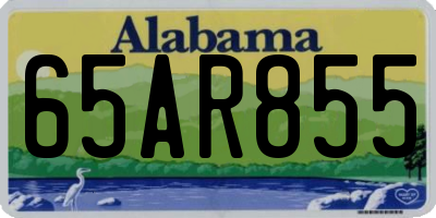 AL license plate 65AR855
