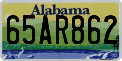 AL license plate 65AR862