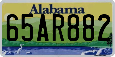 AL license plate 65AR882