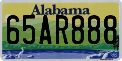 AL license plate 65AR888