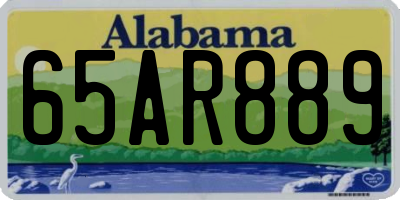 AL license plate 65AR889